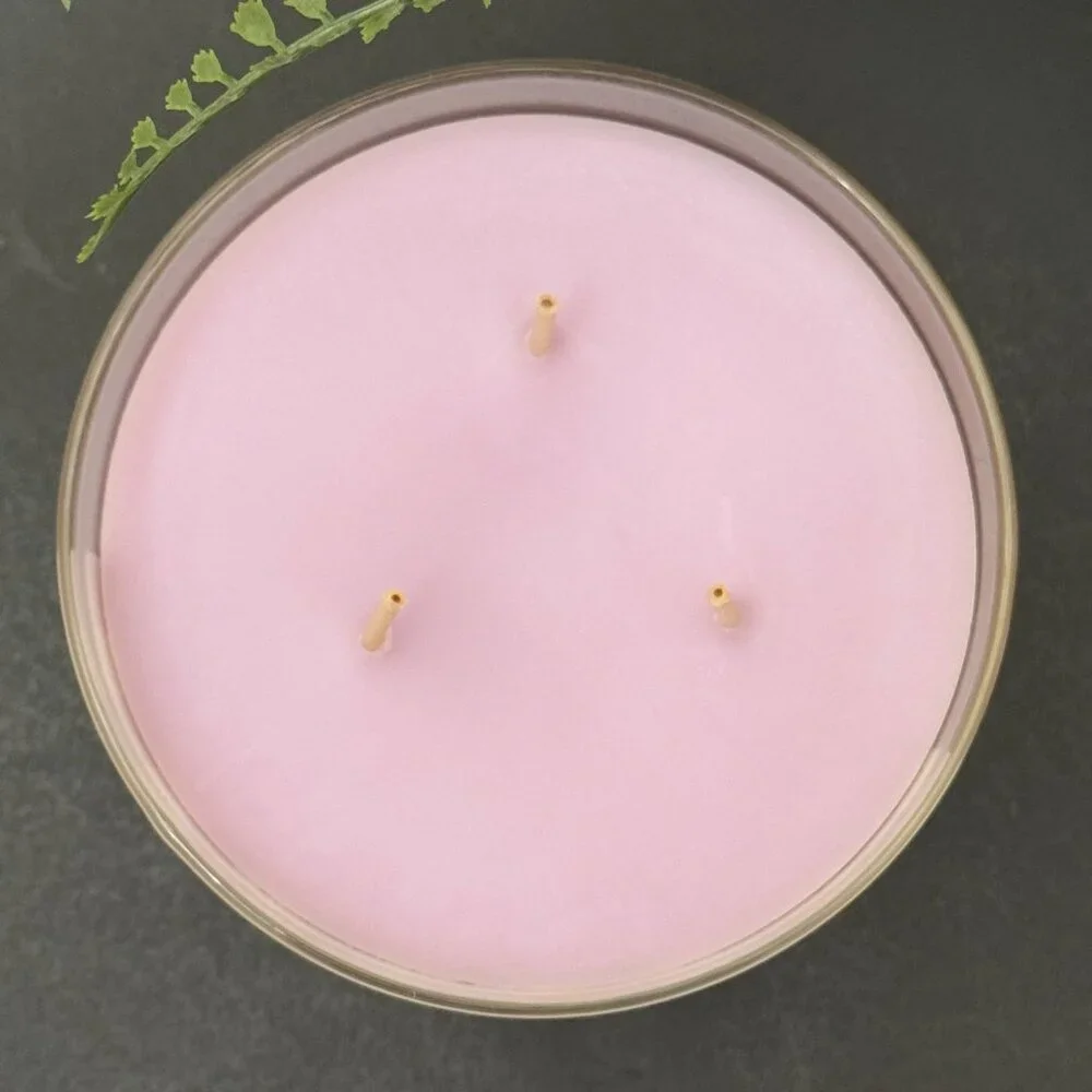 BBW Lavender Marshmallow Bath & Body Works 3 Wick Candle - Picture 7 of 10